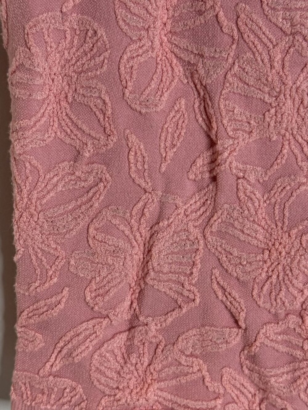 Anthropologie S/M Dusty Rose Textured Floral Tank Top Romantic Feminine - Picture 2 of 8